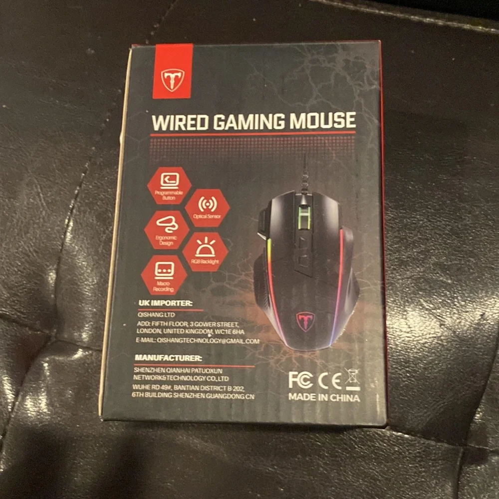 NWT Wired Gaming Mouse RGB Light-Up